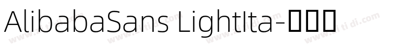AlibabaSans LightIta字体转换